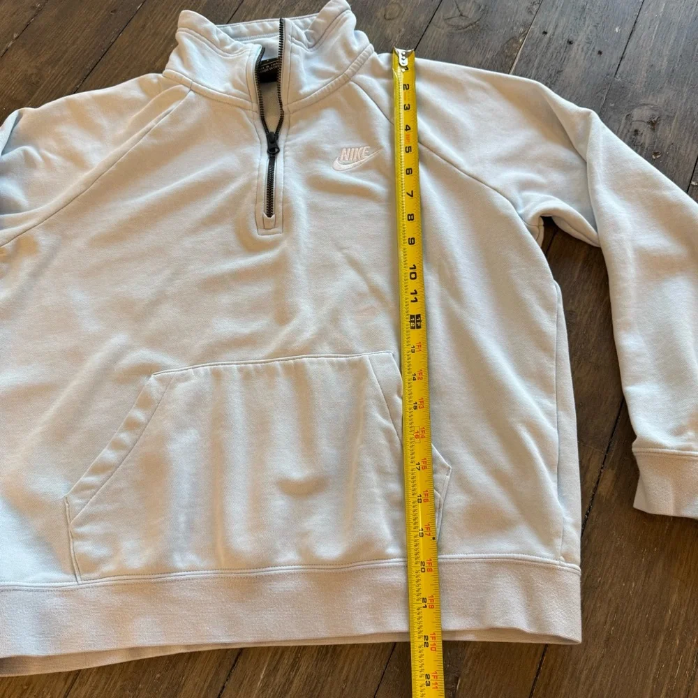 Nike Women’s Sky Blue Quarter-Zip‎ Sweatshirt Small Athleisure